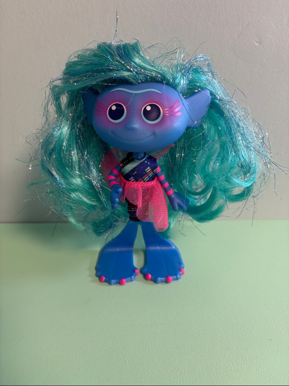 DreamWorks Trolls World Tour Doll Styling Mermaid Figure, Troll Doll, Kids Toy